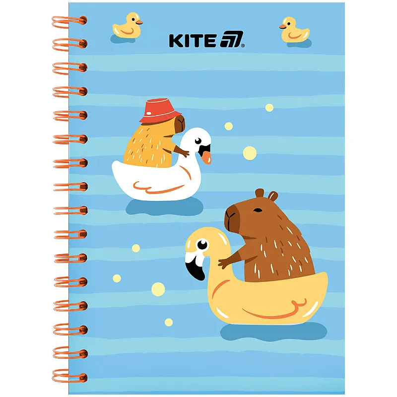Блокнот на спіралі картонна обкладинка, А5, 80 арк, клітинка, Cute 2 Kite (K25-1911-2) Блокнот на спіралі картонна обкладинка, А5, 80 арк, клітинка, Cute 2 Kite (K25-1911-2)