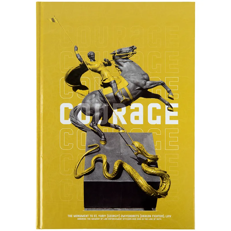 Книга записна А4 Courage, 96 арк, клітинка, жовта Axent (8422-552-A) - Фото 3
