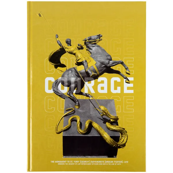 Книга записна А4 Courage, 96 арк, клітинка, жовта Axent (8422-552-A) - Фото 3