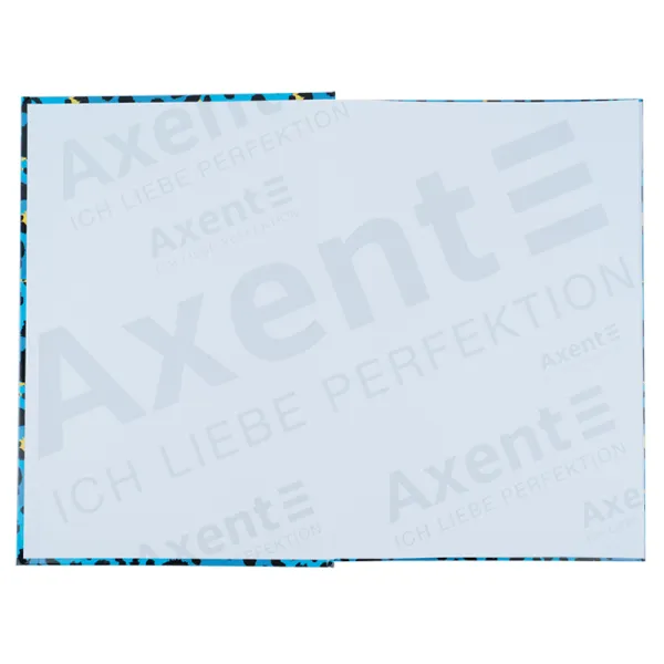 Книга записна А4 Leopard, 96 арк, клітинка, блакитна Axent (8422-554-A) - Фото 1