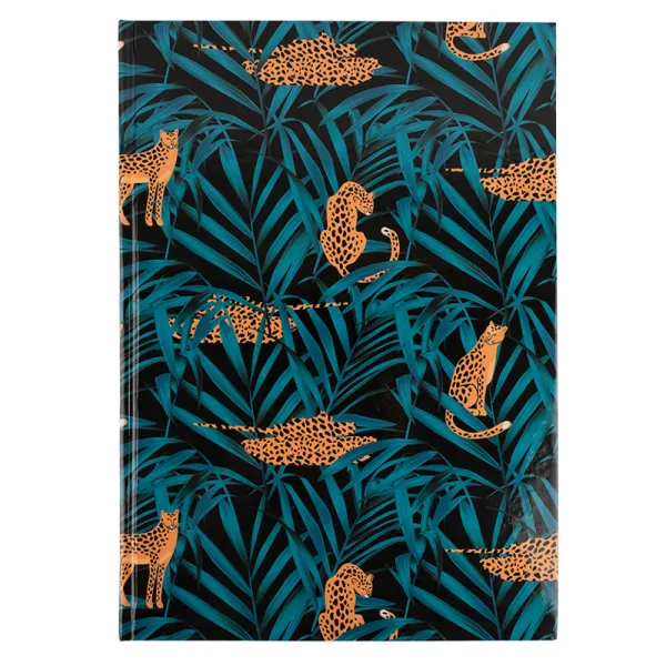 Книга записна А4 Leopard, 96 арк, клітинка, темно синя Axent (8422-556-A) - Фото 4