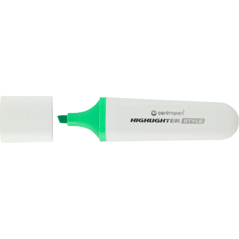 Маркер Highlighter Style 6252 1-4,6 мм клиновидный зелёный Centropen (6252/59 - 12) - Фото 1