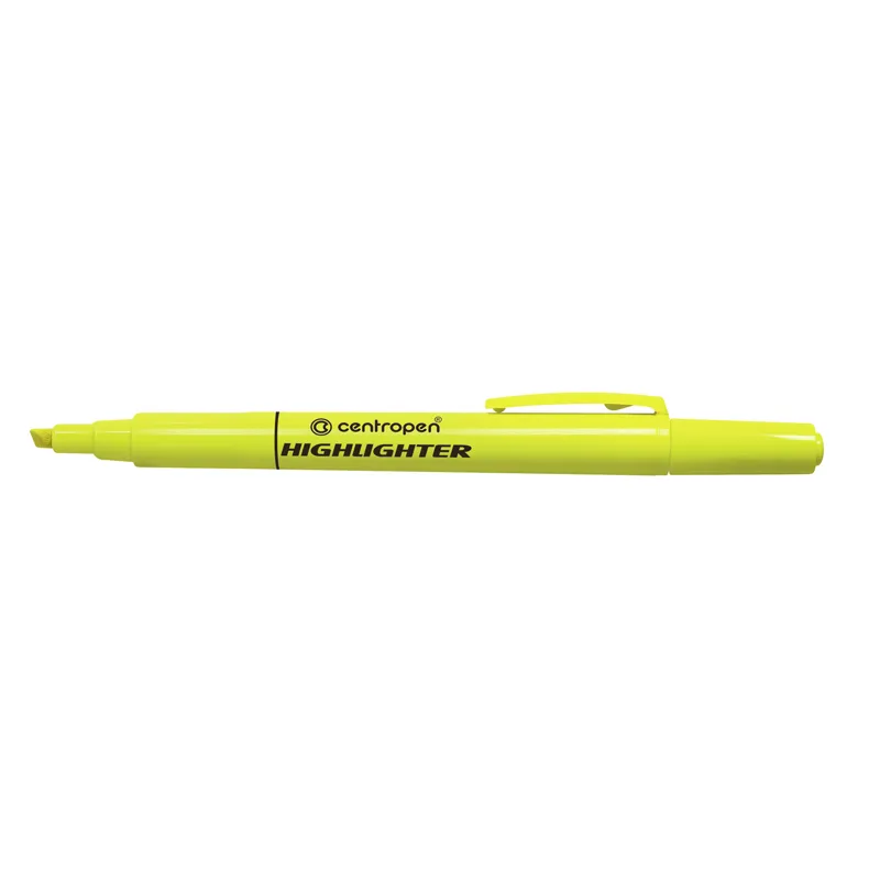 Маркер Fax 8722 1-4 мм клиноподібний жовтий Centropen (8722/05) - Фото 1
