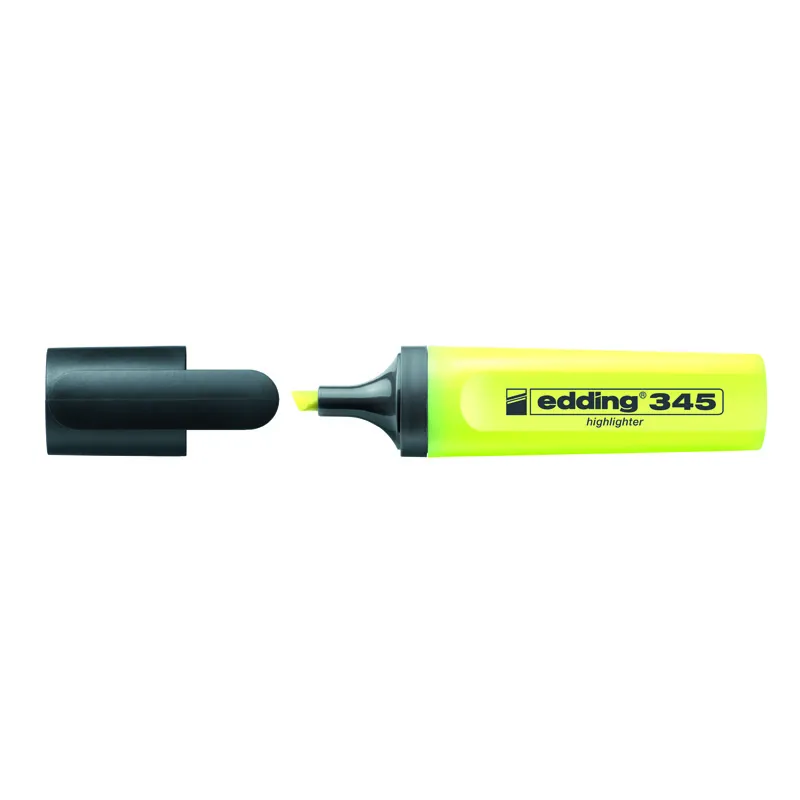 Маркер Highlighter e-345 2-5 мм клиновидный жёлтый Edding (e-345/05) Маркер Highlighter e-345 2-5 мм клиновидный жёлтый Edding (e-345/05)