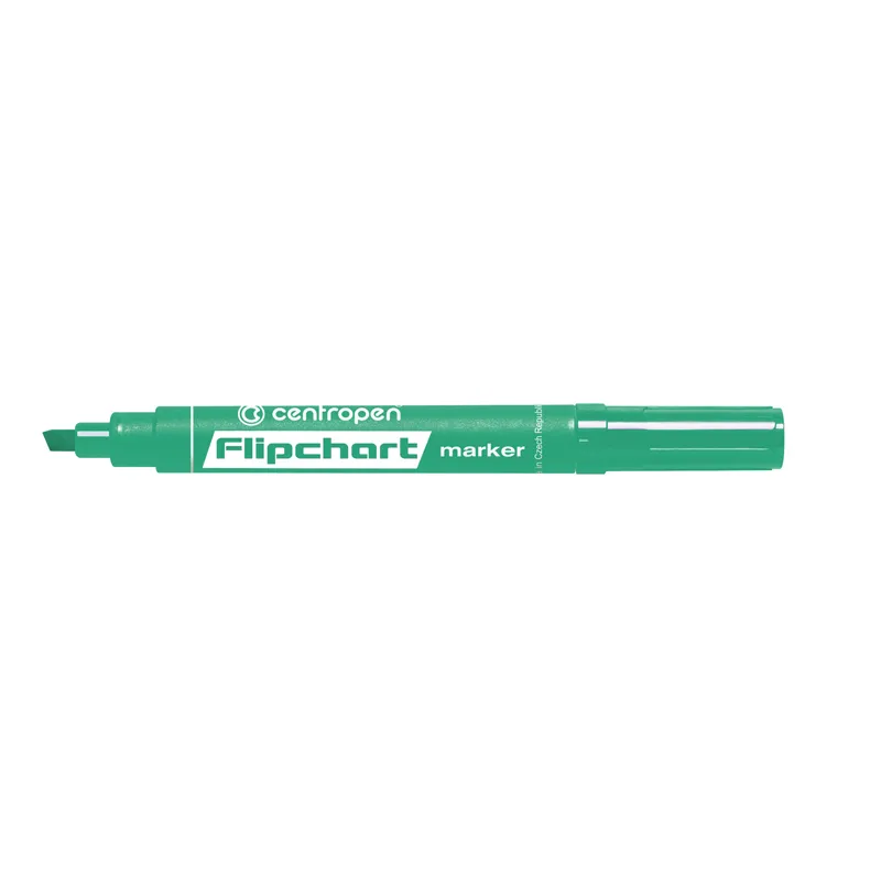 Маркер Flipchart 8560 1-4,6 мм клиноподібний зелений Centropen (8560/04) - Фото 2