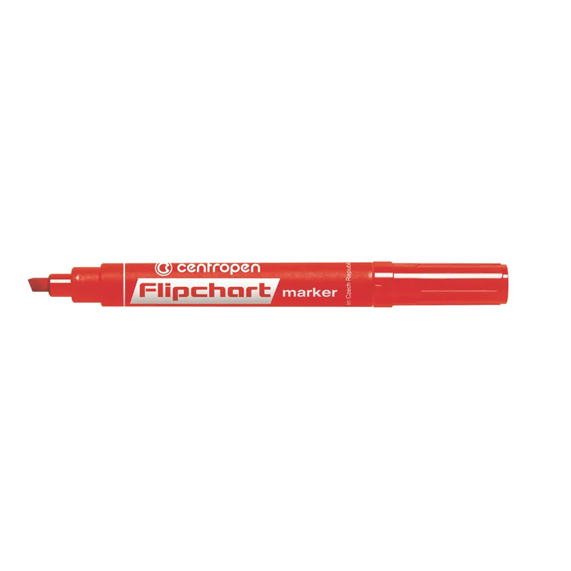 Маркер Flipchart 8560 1-4,6 мм клиноподібний червоний Centropen (8560/02) - Фото 3
