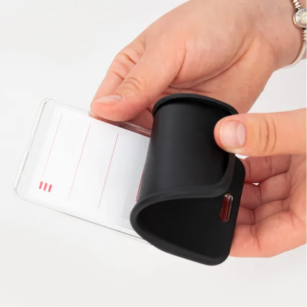 Бейдж-чехол SoftTouch матовый, черный, 4550V, 54х85 мм Axent (4550V-01-A) - Фото 5