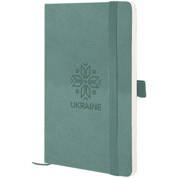 Книга записна Partner Soft Skin, 125х195, сіро-лазурна, Вишиванка Axent (8616-48-5-A) - Фото 2