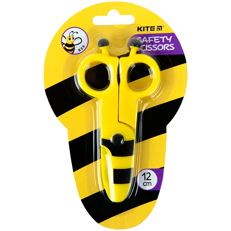 Ножницы пластиковые, безопасные, 12 см Bee Kite (K22-008-01) Ножницы пластиковые, безопасные, 12 см Bee Kite (K22-008-01)