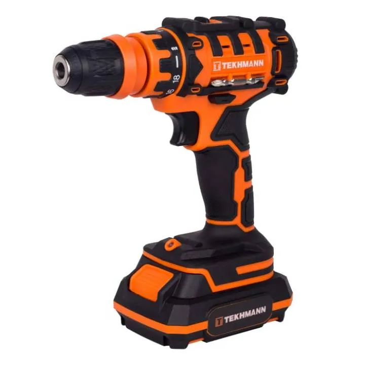 Шурупокрут-дриль акумуляторний TCD-21/2 DFR 21В 2х2А·год 28Нм 350·1500об·хв Tekhmann (853785) Шурупокрут-дриль акумуляторний TCD-21/2 DFR 21В 2х2А·год 28Нм 350·1500об·хв Tekhmann (853785)