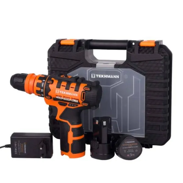 Шуруповерт-дрель аккумуляторный TCD-12/2 DFR 12В 2х2А·год 20Нм 350·1500об·хв Tekhmann (853784) - Фото 3