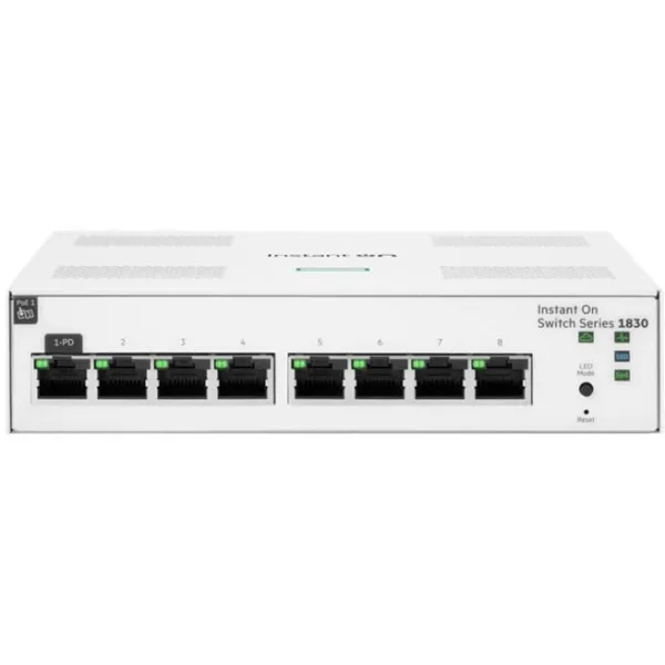 Комутатор Aruba Instant On 1830 8G Switch, 8xGE, LT Warranty HPE (JL810A)