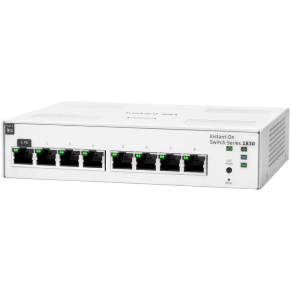 Комутатор Aruba Instant On 1830 8G Switch, 8xGE, LT Warranty HPE (JL810A) - Фото 1