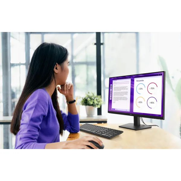Монитор 23.8" E2425HM D-Sub, HDMI, DP, IPS, 100Hz DELL (210-BRDN) - Фото 1