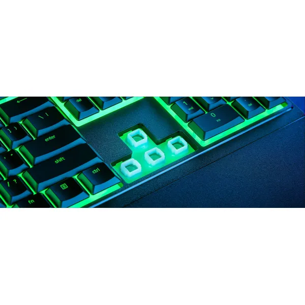 Клавиатура USB-A мембранная, RGB, Ornata V3 X, EN/UK, чёрная Razer (RZ03-04471900-R371) - Фото 3