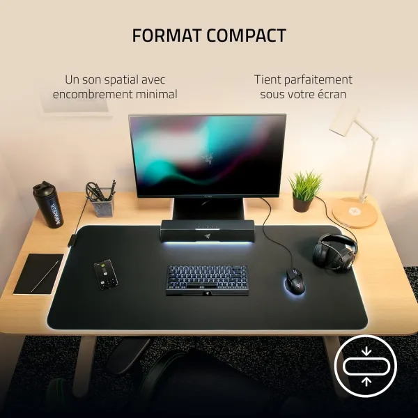 Система акустическая Leviathan V2 X 7.1 USB-C/BT, RGB, чёрная Razer (RZ05-04280100-R3M1) - Фото 2