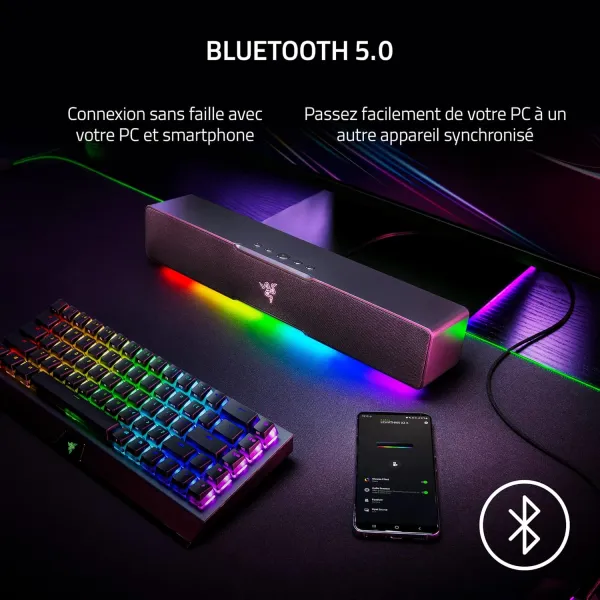 Система акустическая Leviathan V2 X 7.1 USB-C/BT, RGB, чёрная Razer (RZ05-04280100-R3M1) - Фото 4