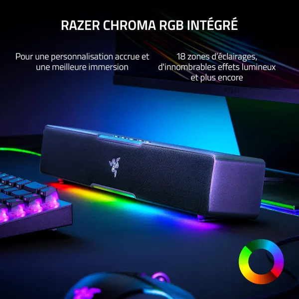 Система акустическая Leviathan V2 X 7.1 USB-C/BT, RGB, чёрная Razer (RZ05-04280100-R3M1) - Фото 5