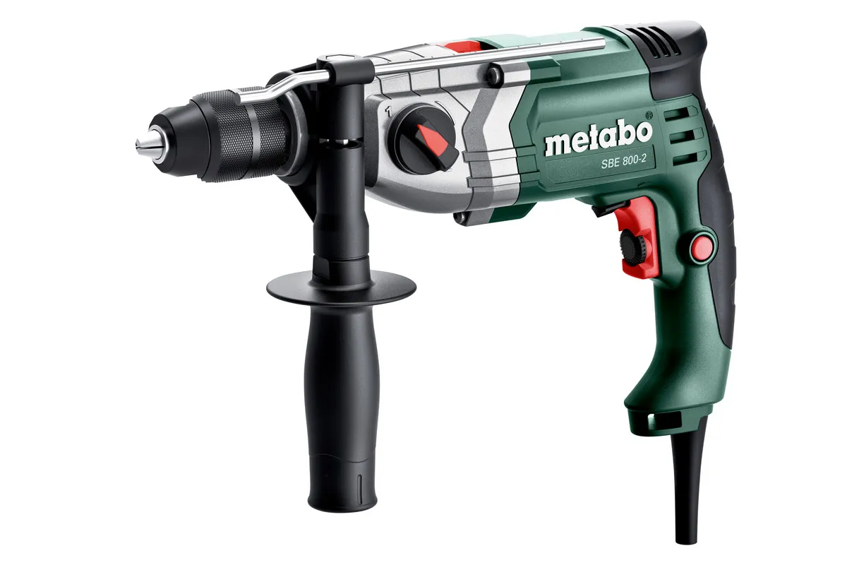 Дрель ударная SBE 800-2, 800Вт, ШЗП 1.5-13мм, 0-1200•0-3200об•мин, 2.3кг Metabo (601744000) Дрель ударная SBE 800-2, 800Вт, ШЗП 1.5-13мм, 0-1200•0-3200об•мин, 2.3кг Metabo (601744000)