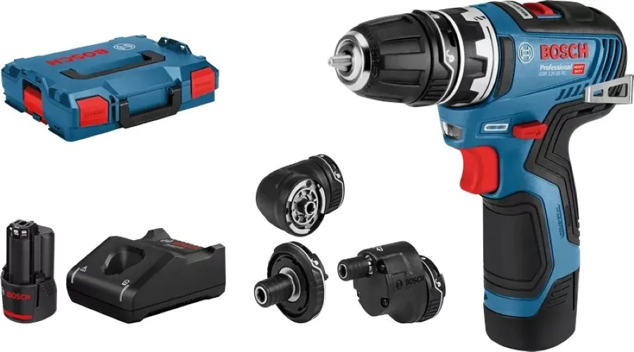 Шуруповерт-дрель аккумуляторная GSR 12V-35 FC 2х3.0А·час 20·35Нм 0·1750об·мин кейс L-Boxx Bosch (0.601.9H3.000) Шуруповерт-дрель аккумуляторная GSR 12V-35 FC 2х3.0А·час 20·35Нм 0·1750об·мин кейс L-Boxx Bosch (0.601.9H3.000)