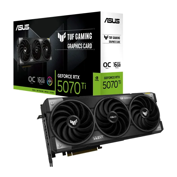 Відеокарта GeForce RTX 5070 TI 16GB GDDR7 OC TUF-RTX5070TI-O16G-GAMING ASUS (90YV0MD0-M0NA00) - Фото 10