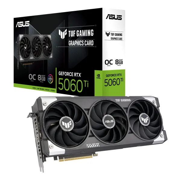 Видеокарта GeForce RTX 5060 Ti 8 GB GDDR7 OC TUF-RTX5060TI-O8G-GAMING ASUS (90YV0MR0-M0NA00) - Фото 6