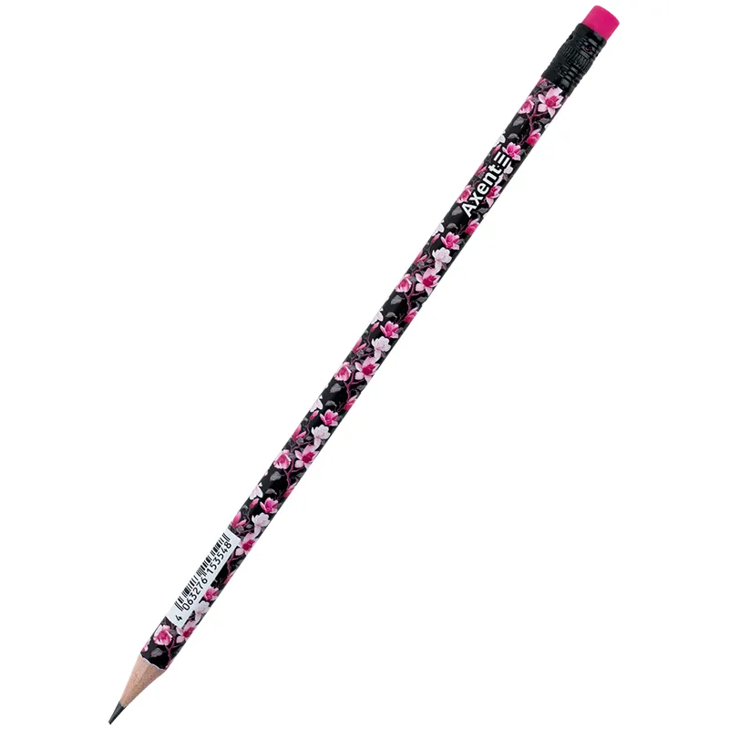 Олівець графітний 9009, HB, туба, Floral Black Axent (9009/36-14-A) Олівець графітний 9009, HB, туба, Floral Black Axent (9009/36-14-A)