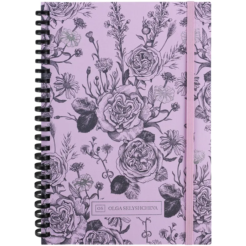 Блокнот на спирали картонная обложка, А5, 80 л, клетка, OS Pink Roses Axent (8471-2-A-OS) Блокнот на спирали картонная обложка, А5, 80 л, клетка, OS Pink Roses Axent (8471-2-A-OS)