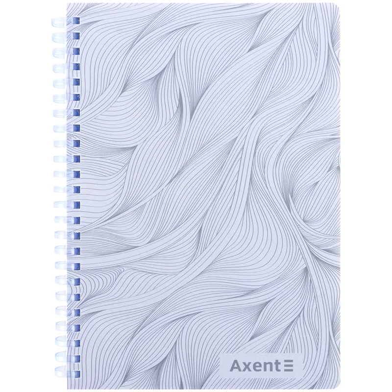 Блокнот на спирали пластиковая обложка, А5, 80 л, клетка, голубой Axent (8472-3-A) Блокнот на спирали пластиковая обложка, А5, 80 л, клетка, голубой Axent (8472-3-A)