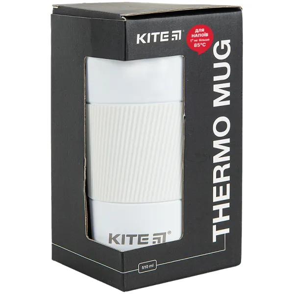 Термокружка 510 мл, белая Kite (K22-458-03) - Фото 4
