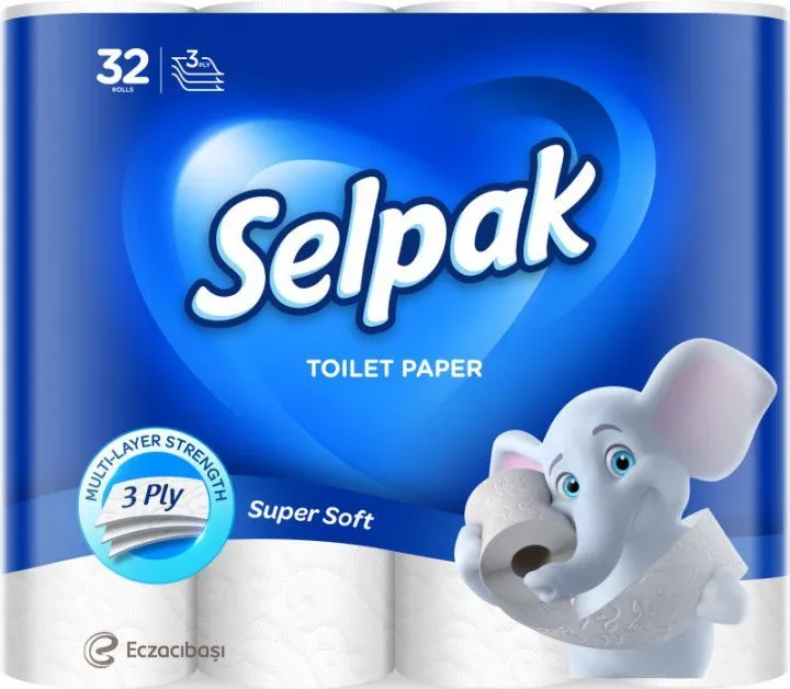 Бумага туалетная трехслойная 32 рулона Selpak Pro (32761815) Бумага туалетная трехслойная 32 рулона Selpak Pro (32761815)