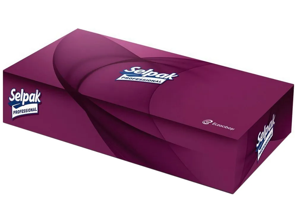 Салфетки для лица в картонном боксе 80 шт Selpak Pro Extra (33760050) - Фото 1