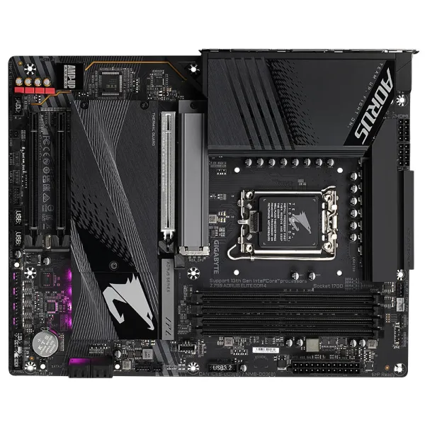 Материнська плата Z790 AORUS ELITE DDR4 s1700 Z790 4xDDR4 M.2 HDMI ATX GIGABYTE (Z790_A_ELITE_DDR4) - Фото 3