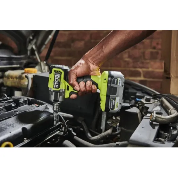 Гайковерт ударный аккумуляторный ONE+ HP RIW18C-0 18В 2800об·мин 450Нм 1/2" 4 скорости 1.2кг без АКБ и ЗУ Ryobi (5133005898) - Фото 4