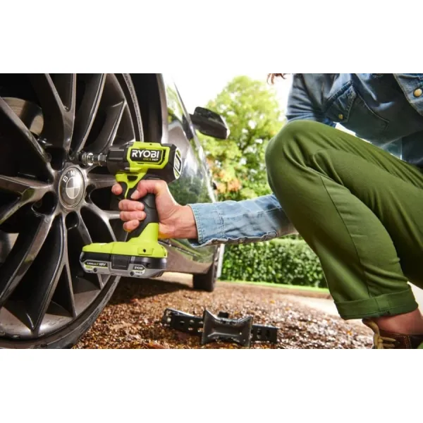 Гайковерт ударный аккумуляторный ONE+ HP RIW18C-0 18В 2800об·мин 450Нм 1/2" 4 скорости 1.2кг без АКБ и ЗУ Ryobi (5133005898) - Фото 7