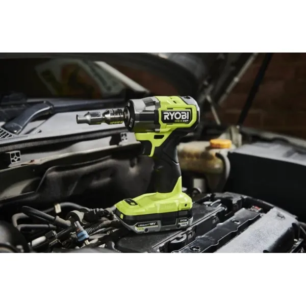 Гайковерт ударный аккумуляторный ONE+ HP RIW18C-0 18В 2800об·мин 450Нм 1/2" 4 скорости 1.2кг без АКБ и ЗУ Ryobi (5133005898) - Фото 8