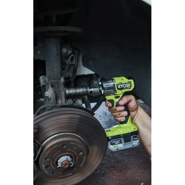 Гайковерт ударный аккумуляторный ONE+ HP RIW18C-0 18В 2800об·мин 450Нм 1/2" 4 скорости 1.2кг без АКБ и ЗУ Ryobi (5133005898) - Фото 10