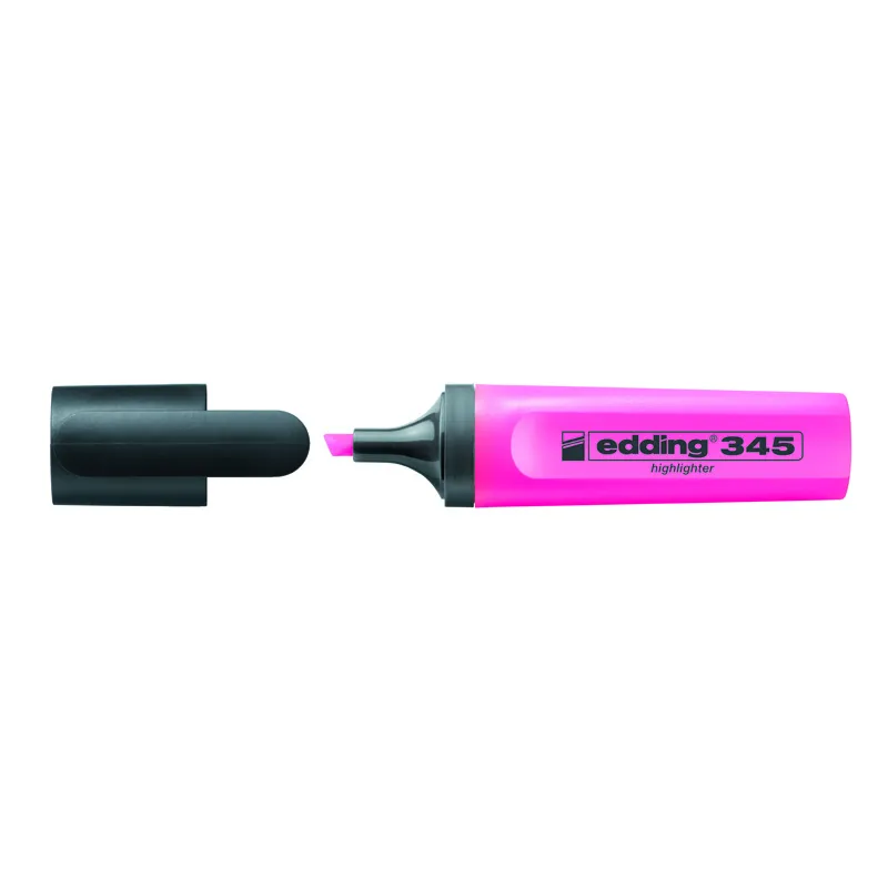 Маркер Highlighter e-345 2-5 мм клиновидный розовый Edding (e-345/09) Маркер Highlighter e-345 2-5 мм клиновидный розовый Edding (e-345/09)