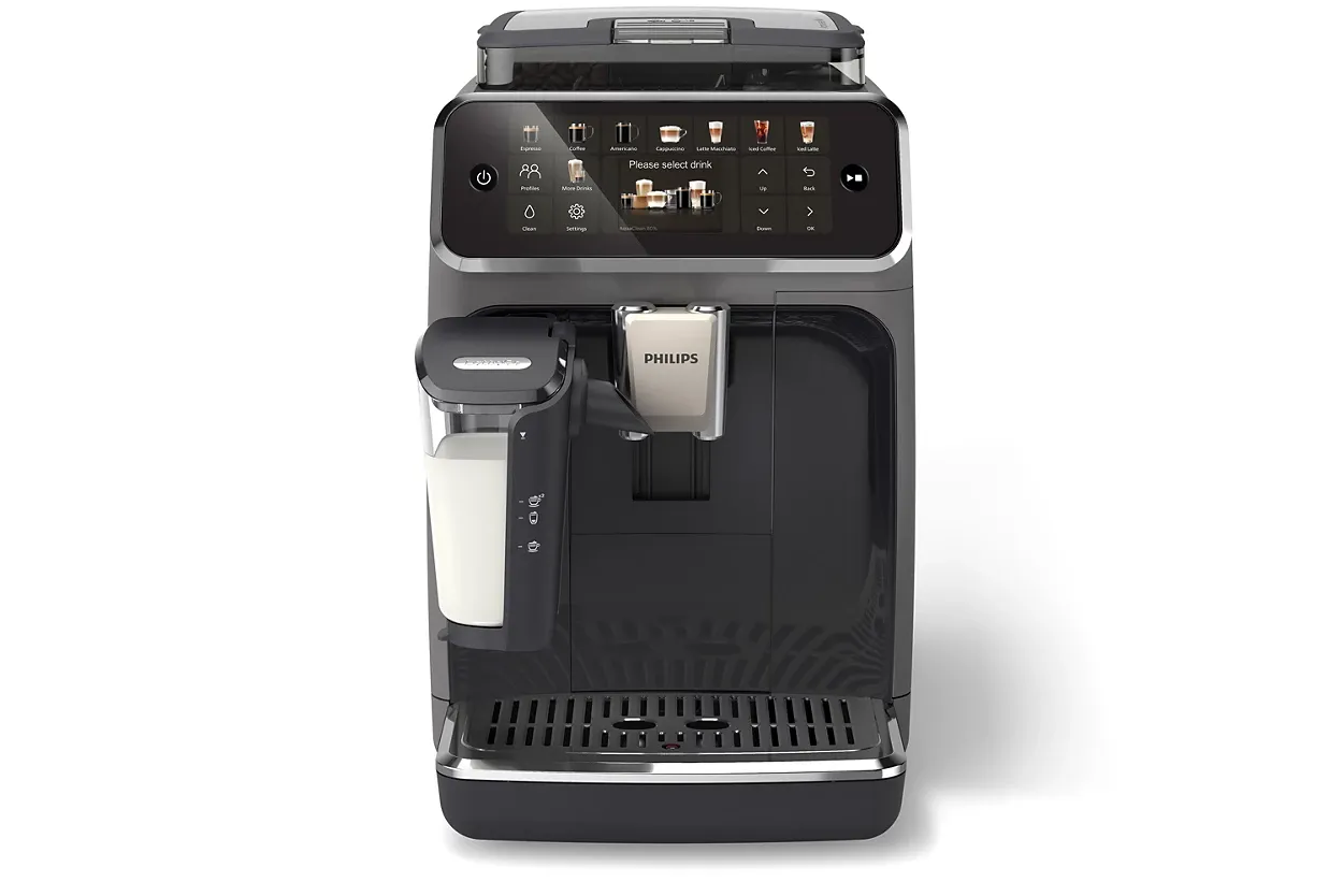 Кавомашина Series 5500, 1.8л, зерно+мелена, автомат.капуч, дисплей, авторецептів -22, холодна кава, сріблясто-чорний Philips (EP5544/50) Кавомашина Series 5500, 1.8л, зерно+мелена, автомат.капуч, дисплей, авторецептів -22, холодна кава, сріблясто-чорний Philips (EP5544/50)