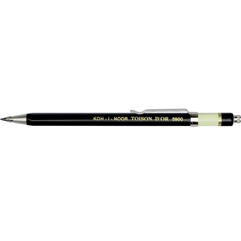 Олівець цанговий Toison D'or 5900, 2 мм, металевий корпус Koh-i-noor (5900CN1005KK) Олівець цанговий Toison D'or 5900, 2 мм, металевий корпус Koh-i-noor (5900CN1005KK)