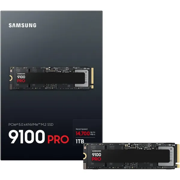 Накопитель SSD  M.2 1TB PCIe 5.0 9100PRO Samsung (MZ-VAP1T0BW) - Фото 2