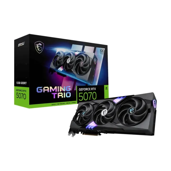 Відеокарта GeForce RTX 5070 12GB GDDR7 GAMING TRIO OC MSI (912-V532-029) - Фото 6