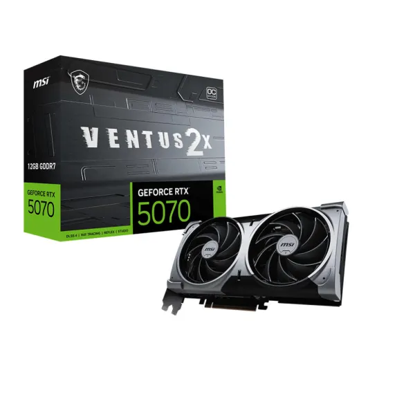 Відеокарта GeForce RTX 5070 12GB GDDR7 VENTUS 2X OC MSI (912-V532-003) - Фото 4