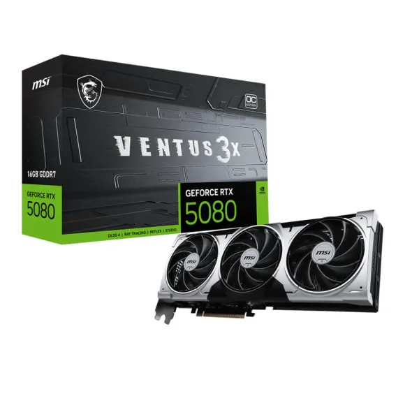 Відеокарта GeForce RTX 5080 16GB GDDR7 VENTUS 3X OC PLUS MSI (912-V531-297) - Фото 6