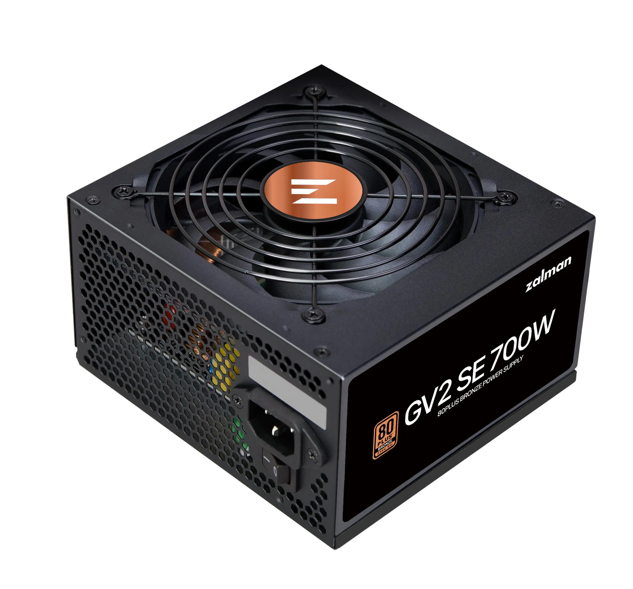 Блок живлення GV2SE (700W) 88%, 80+ Bronze, 120мм, 1xMB 24pin(20+4), 1xCPU(4+4 pin + 8pin), 4xMolex, 6xSATA, 4xPCIe 8pin(6+2) Zalman (ZM700-GV2SE) - Фото 2