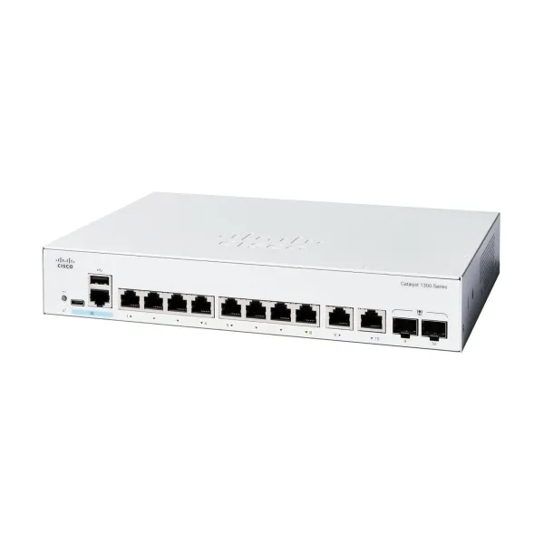 Комутатор Catalyst 1300 8xGE, Ext PS, 2x1G Combo Cisco (C1300-8T-E-2G)