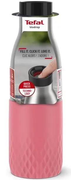 Термопляшка Bludrop, 500мл, рожева Tefal (N3110810) Термопляшка Bludrop, 500мл, рожева Tefal (N3110810)