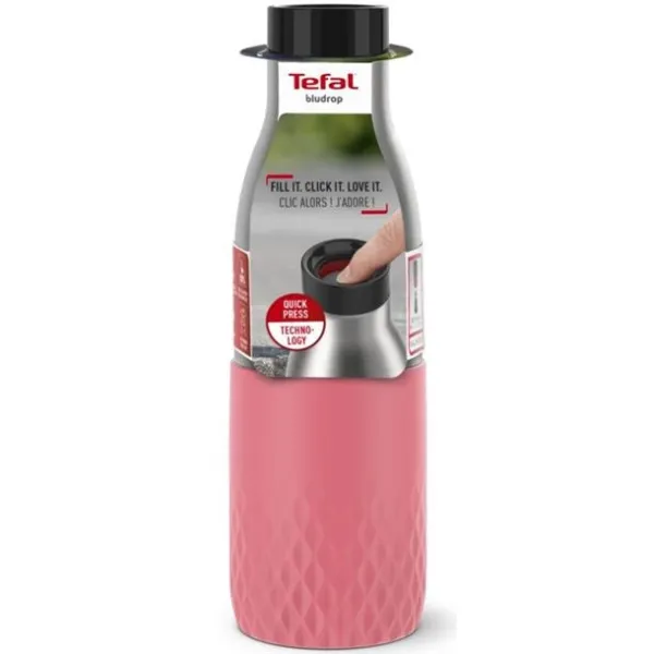 Термопляшка Bludrop, 500мл, рожева Tefal (N3110810) - Фото 2