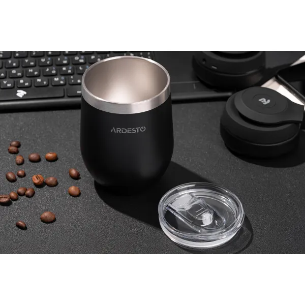 Термочашка Compact Mug, 350мл, черная Ardesto (AR2635MMB) - Фото 2
