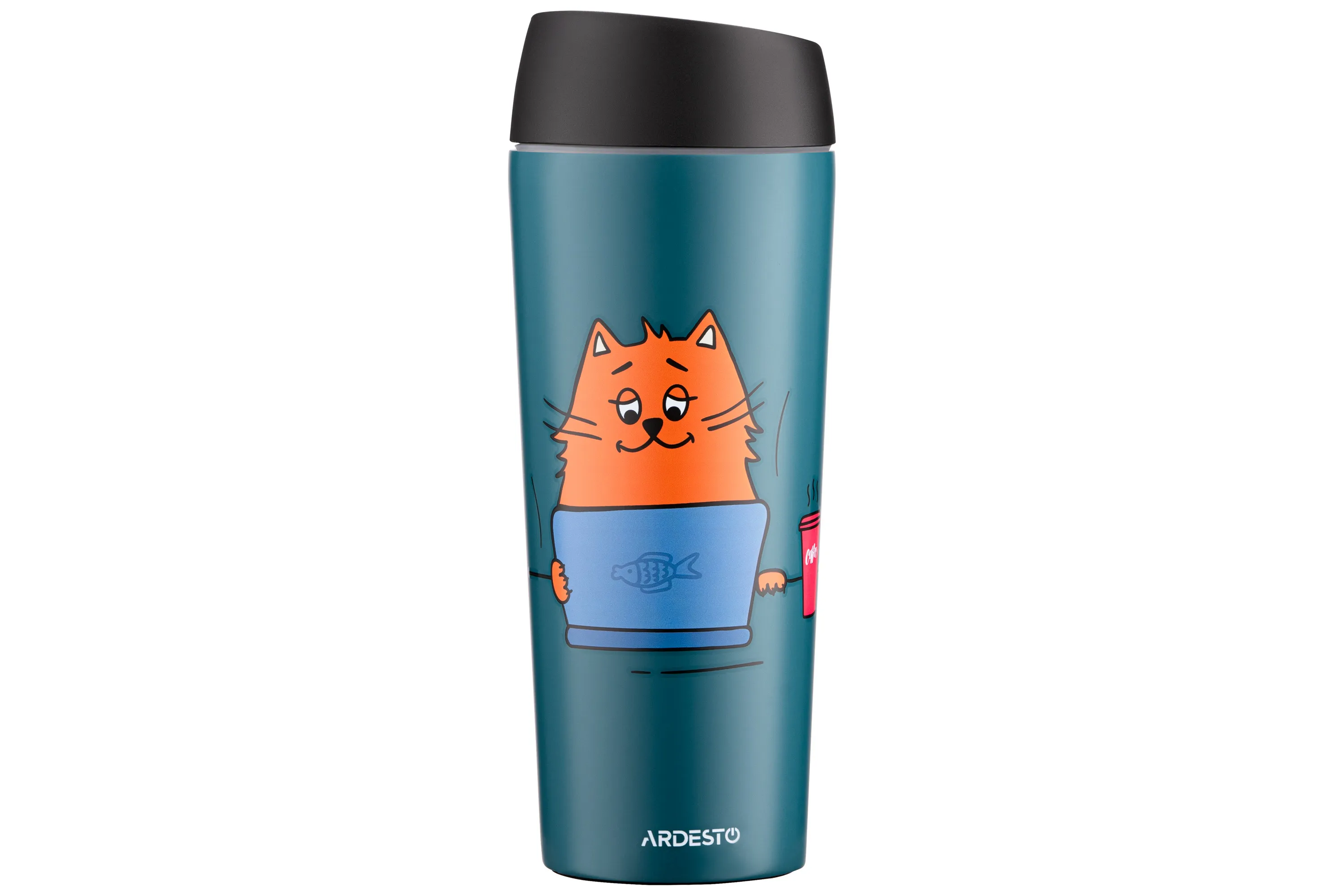 Термочашка Coffee time Red Cat, 450мл, синяя Ardesto (AR2645CG) Термочашка Coffee time Red Cat, 450мл, синяя Ardesto (AR2645CG)